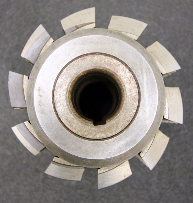SAAZOR Stollenwälzfräser involute spline hob Fertigfräser m=4,9mm 15° 1gg. Re.
