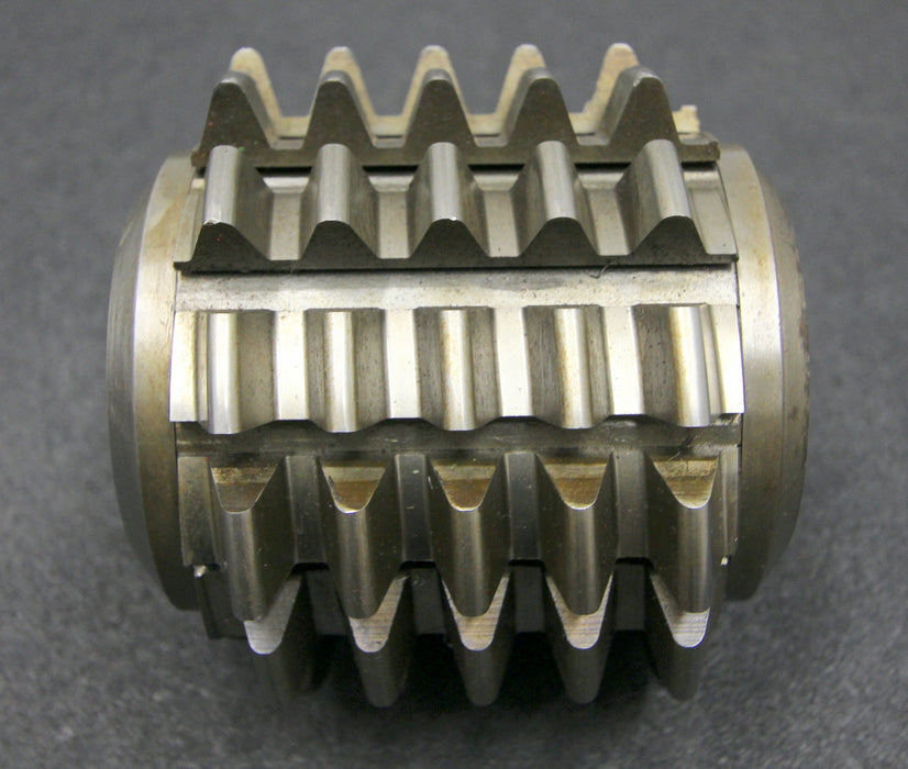 SAAZOR Stollenwälzfräser involute spline hob Vorfräser m=5mm 18°13´ EGW 1gg. Re.