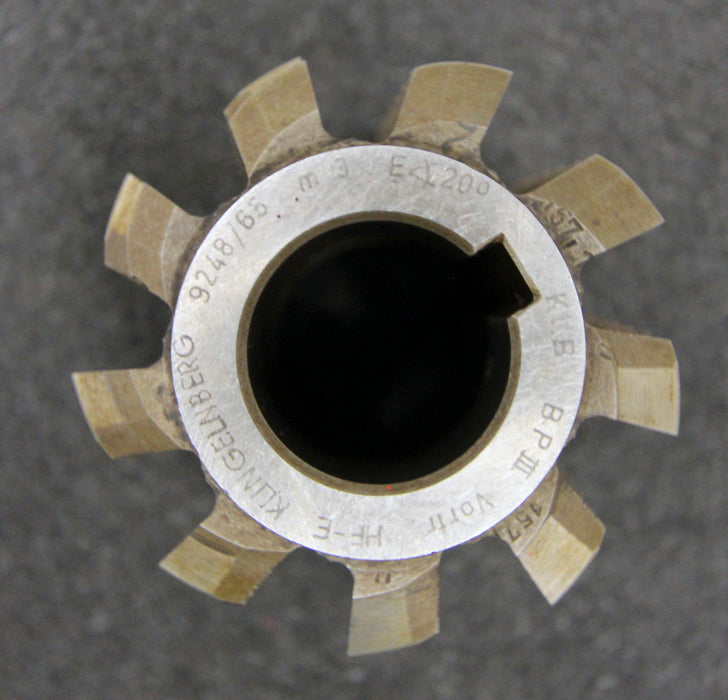 KLINGELNBERG Vollstahlwälzfräser gear hob Vorfräser m=3mm BP III DIN3972 LKN