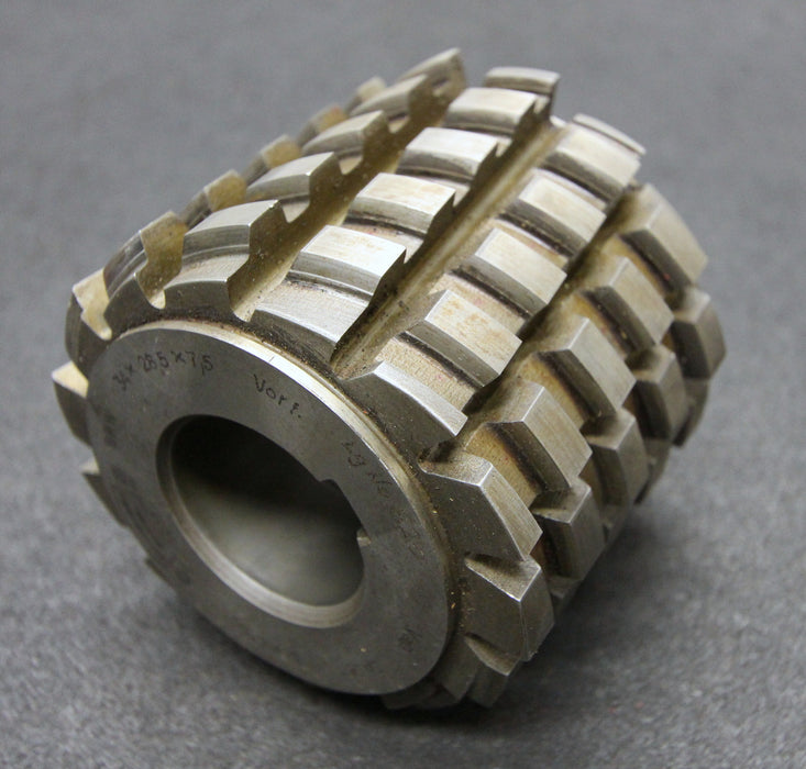 KLINGELNBERG Keilwellenwälzfräser spline hob 6 Keile 34x28,5x7,5 mit Höcker LKN