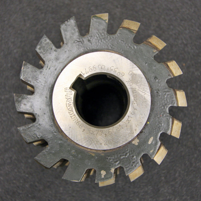 PWS Keilwellenwälzfräser spline hob 6 Keile 68,3x77,6x16,3 Höcker Ø110x90xØ32mm