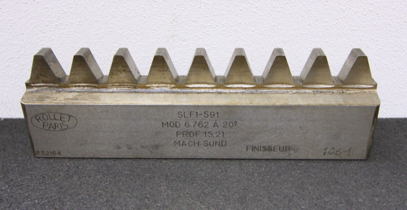 ROLLET PARIS Hobelkamm rack cutter m= 6,762 Angle 20°