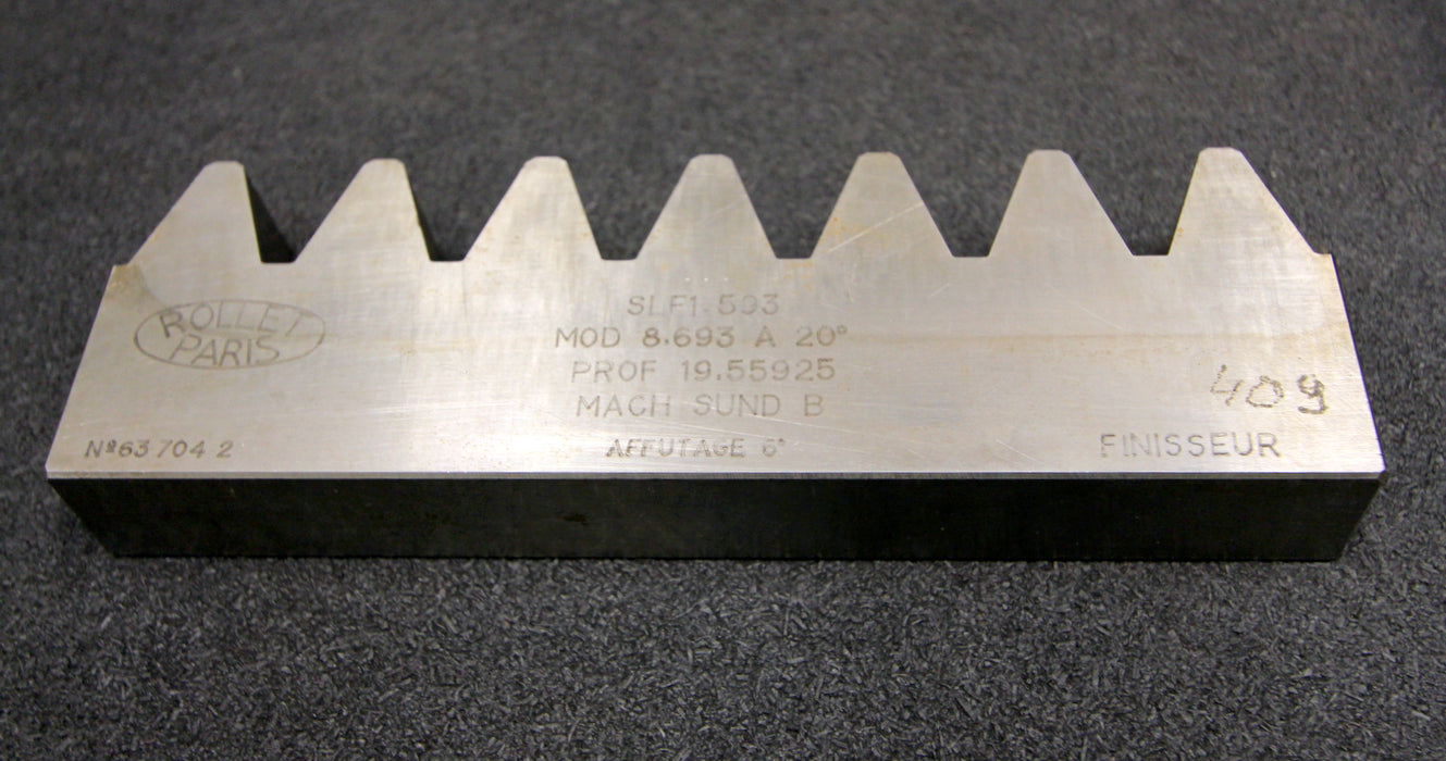ROLLET PARIS Hobelkamm rack cutter m= 8,693 Angle 20°