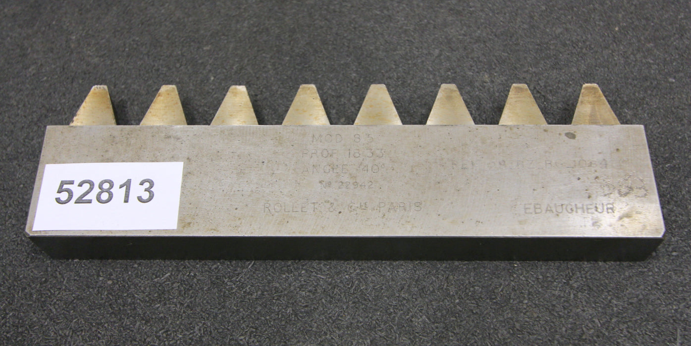 ROLLET PARIS Hobelkamm rack cutter m= 8,5 Angle 20°
