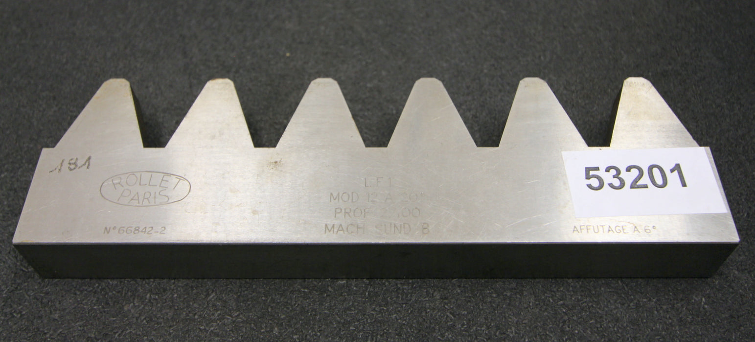ROLLET PARIS Hobelkamm rack cutter m= 12 Angle 20°
