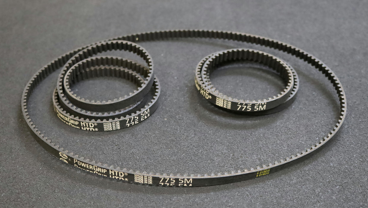 GATES POWERGRIP 3x Zahnriemen 3xTiming belt 5M Länge 775mm Breite 9mm unbenutzt