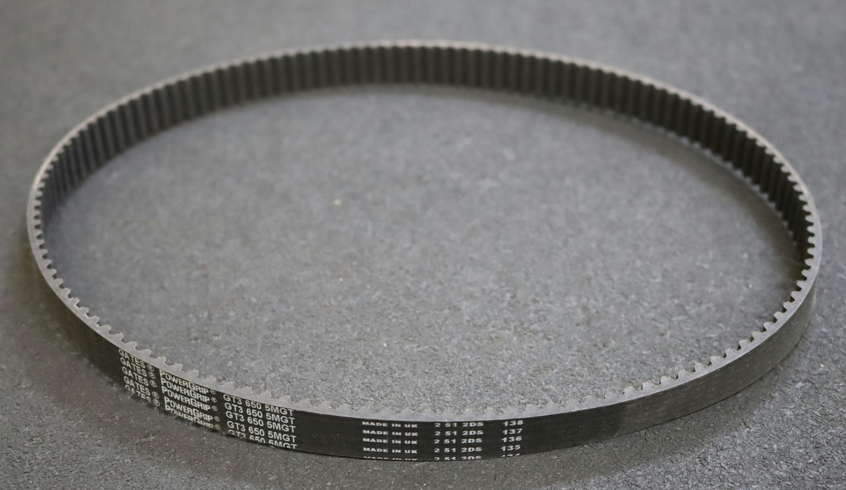 GATES POWERGRIP Zahnriemen Timing belt 5MGT Länge 650mm Breite 15mm - unbenutzt