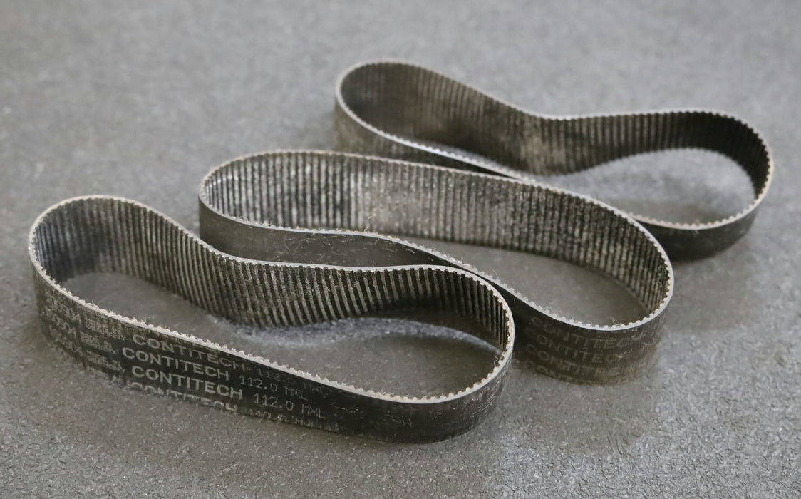 CONTITECH 3x Zahnriemen 3x Timing belt 112.0MXL Länge 284,48mm Breite 24mm