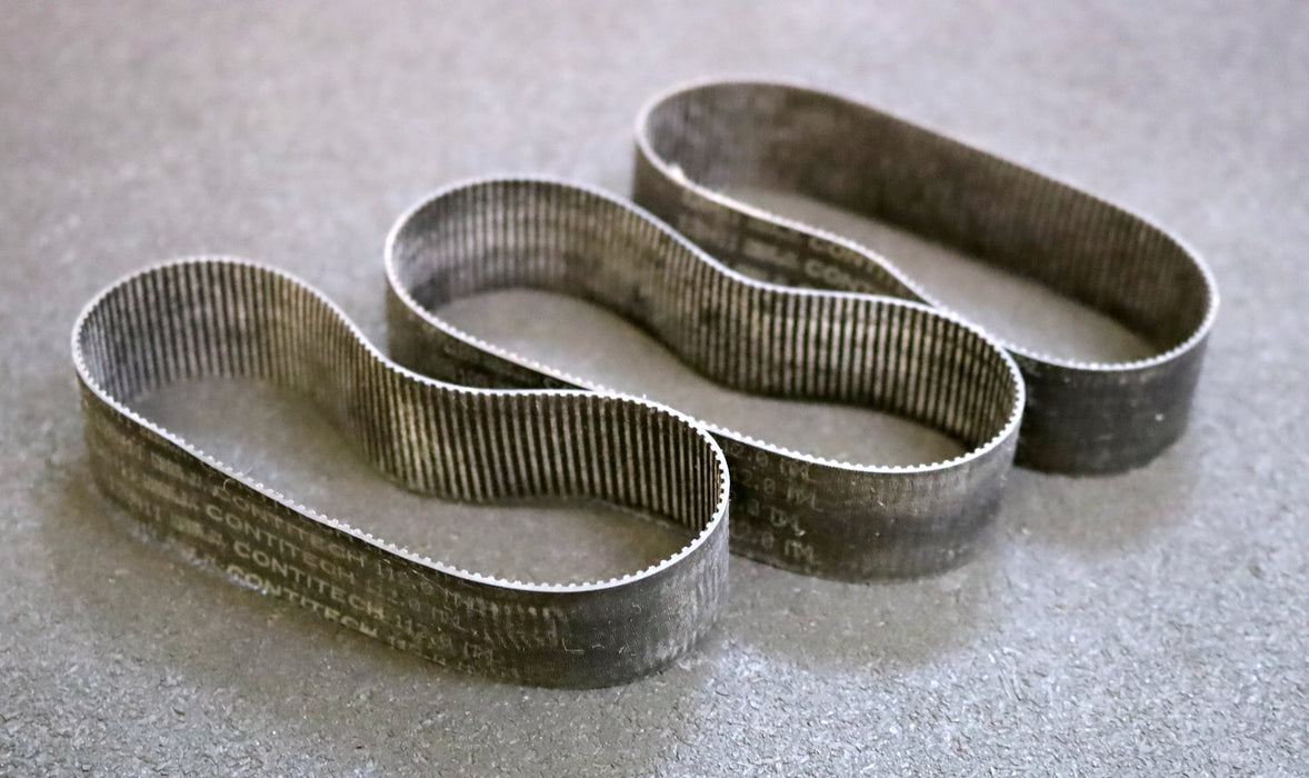 CONTITECH 3x Zahnriemen 3x Timing belt 112.0MXL Länge 284,48mm Breite 25,3mm