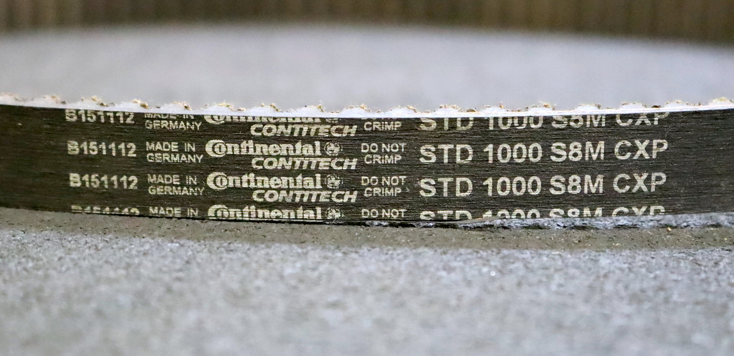 CONTITECH Zahnriemen Timing belt STD 1000 S8M CXP Länge 1000mm Breite 19mm