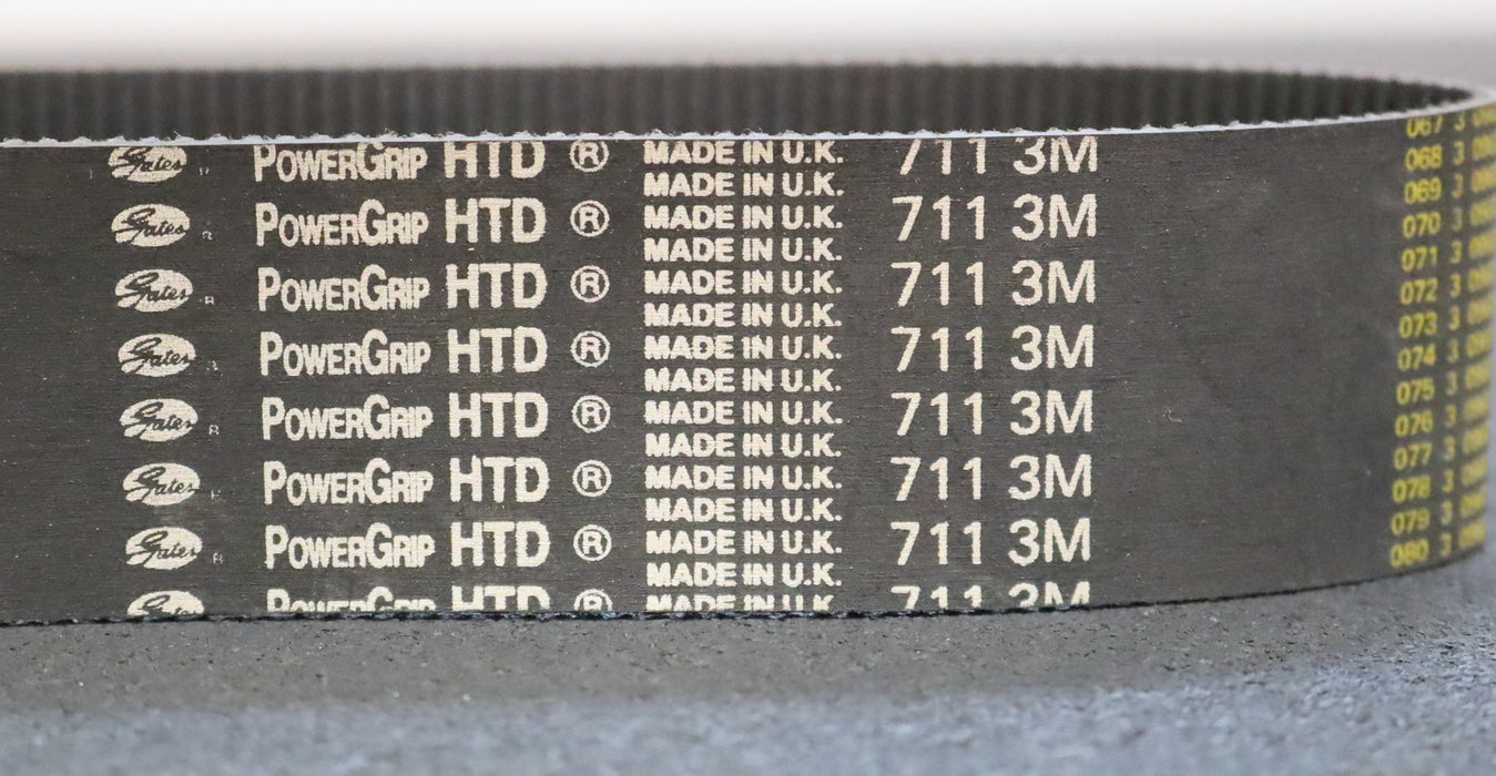 GATES POWERGRIP Zahnriemen Timing belt 3M Länge 711mm Breite 44mm unbenutzt