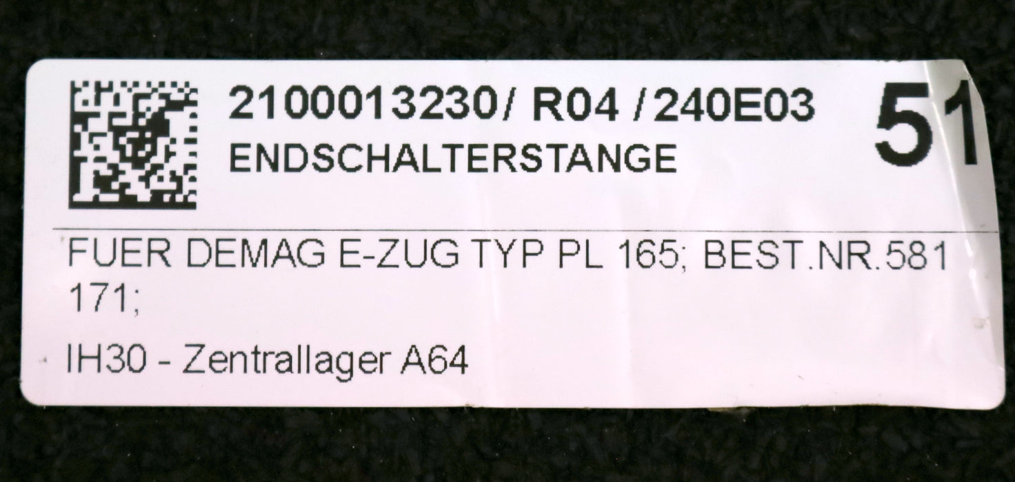 DEMAG Endlagestange für E-Zug PL 165 Best.Nr. 581171 - unbenutzt