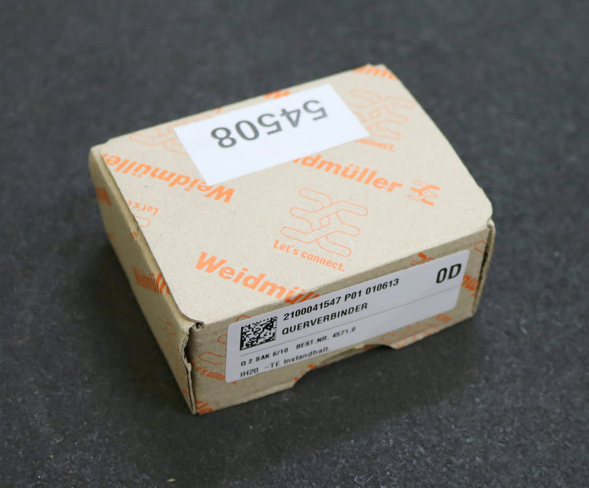 WEIDMÜLLER 50x Querverbinder Q2 SAK10 Art.Nr. 0457100000 - unbenutzt in OVP