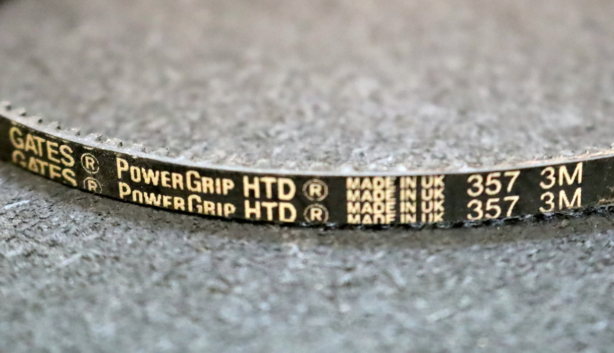 GATES POWERGRIP 4x Zahnriemen 4x Timing belt 3M Länge 357mm Breite 6mm unbenutzt