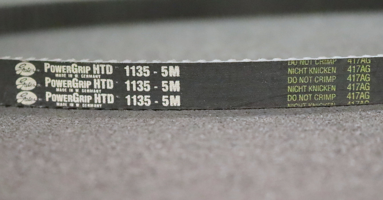 GATES POWERGRIP Zahnriemen Timing belt 5M Länge 1135mm Breite 16mm - unbenutzt