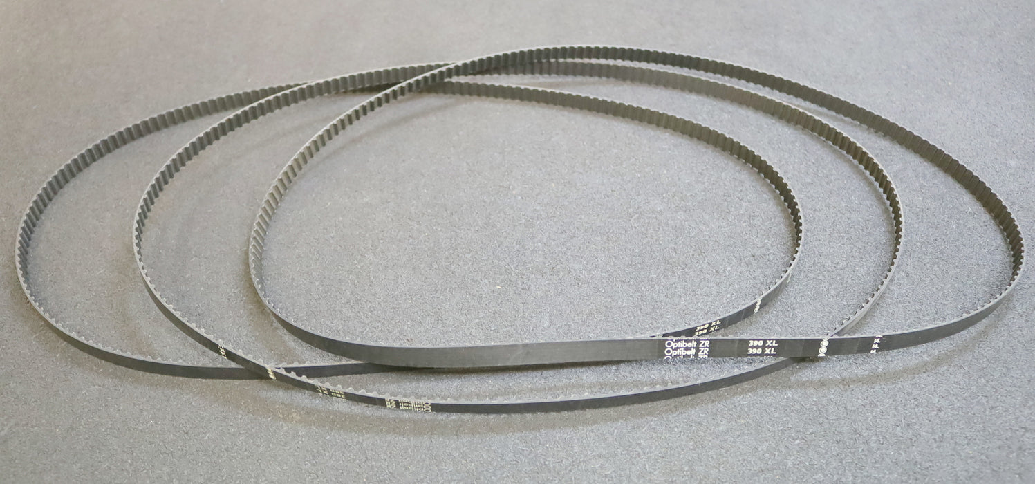 OPTIBELT 3x Zahnriemen 3x Timing belt 390XL Länge 990,6mm Breite 10mm unbenutzt