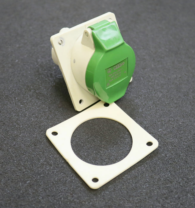 MENNEKES Anbaudose grün Typ 510410 schräg 16A-10h/> 509V~ IP44 100-300Hz