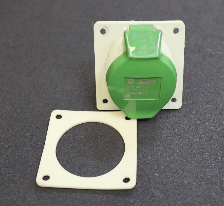 MENNEKES Anbaudose grün Typ 510410 schräg 16A-10h/> 509V~ IP44 100-300Hz