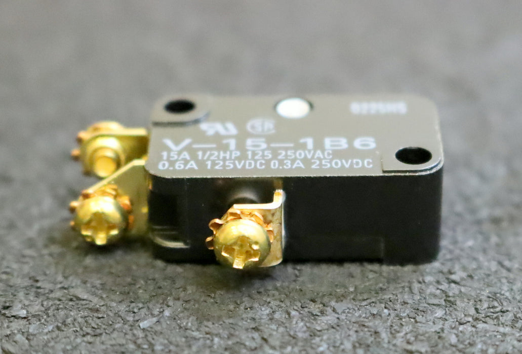 OMRON Mikroschalter V-15-1B Art.Nr. 2348627 15A 1/2HP 125 250VAC 0m6A 125VDC