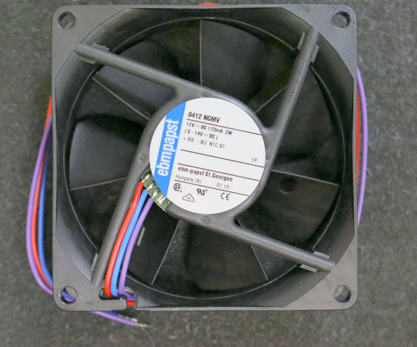PAPST Lüfter 8412 NGMV 80x80x25mm 8-14VDC 12VDC 0,17A 2W unbenutzt in OVP