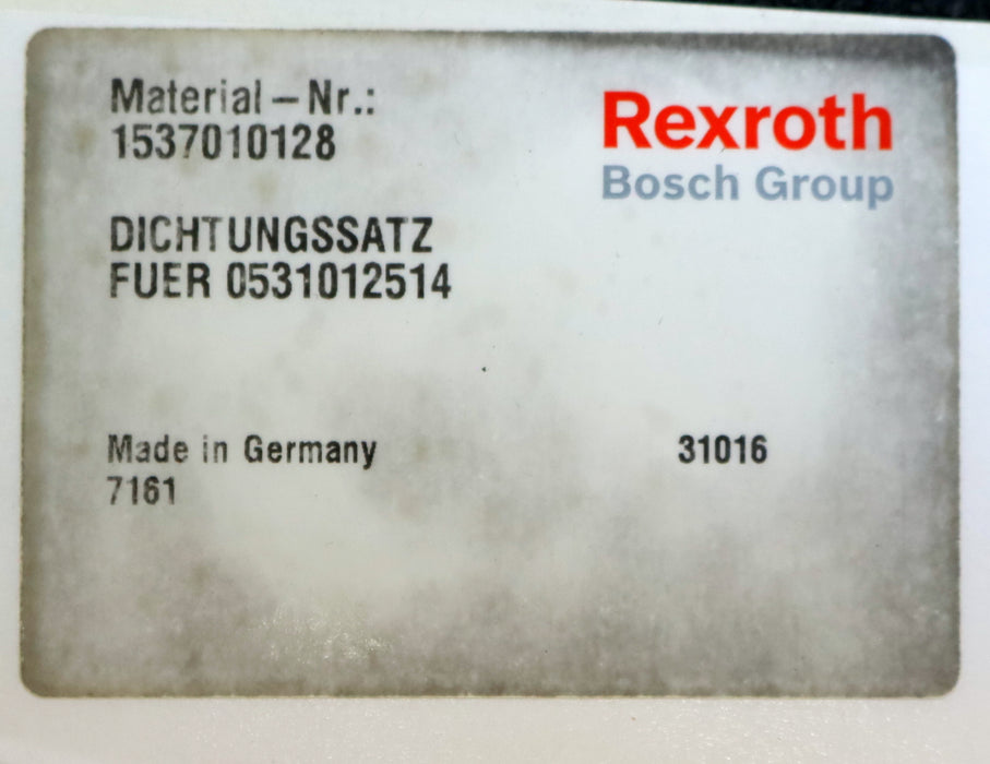 REXROTH Dichtsatz 1-537-010-128 für Blasenspeicher 0531012514 5-teilig unbenutzt