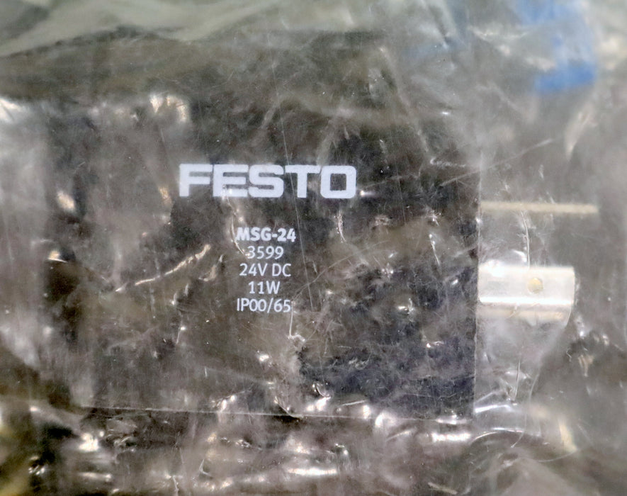 FESTO Magnetspule mit Stecker MSG-24 Art.Nr. 3599 24VDC 11W IP00/65 unbenutzt
