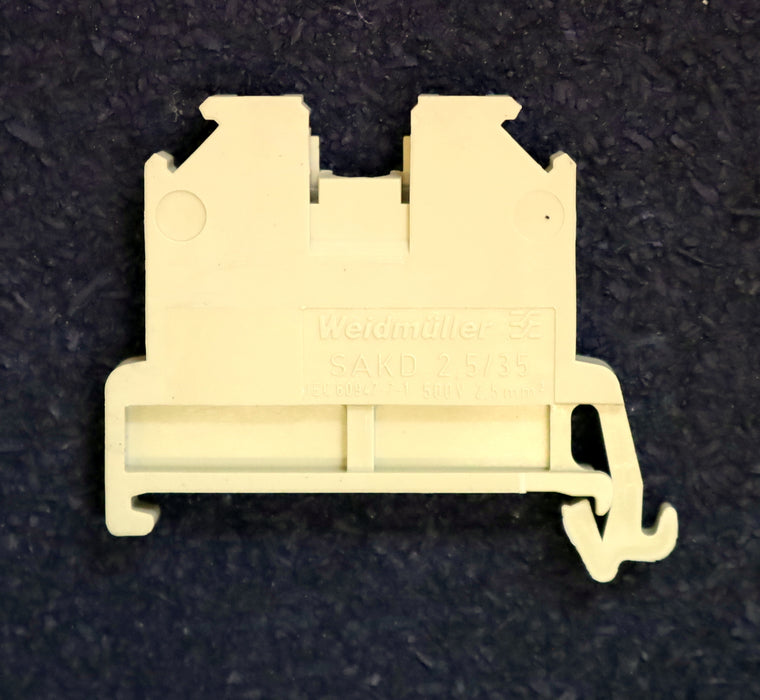 WEIDMÜLLER 69x Durchgangs-Reihenklemme Typ SAKD 6 / 35 6mm² Farbe Ocker