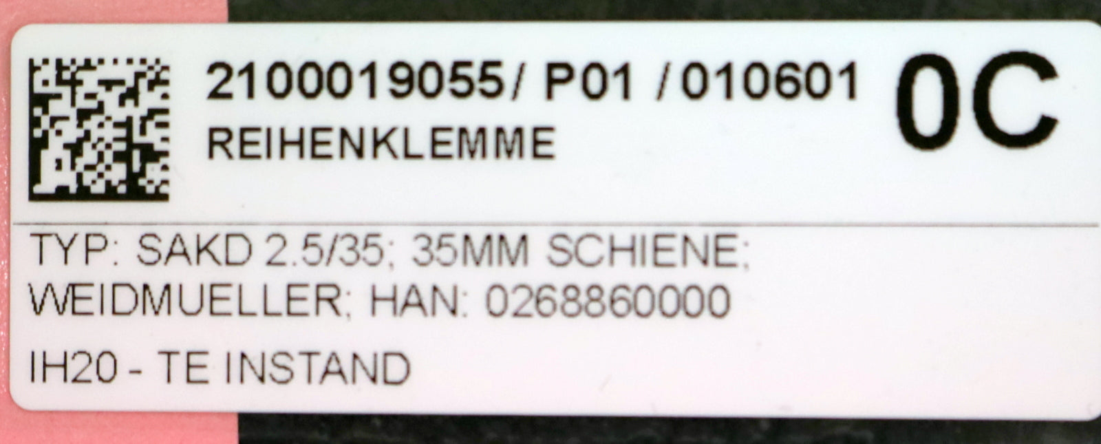 WEIDMÜLLER 69x Durchgangs-Reihenklemme Typ SAKD 6 / 35 6mm² Farbe Ocker