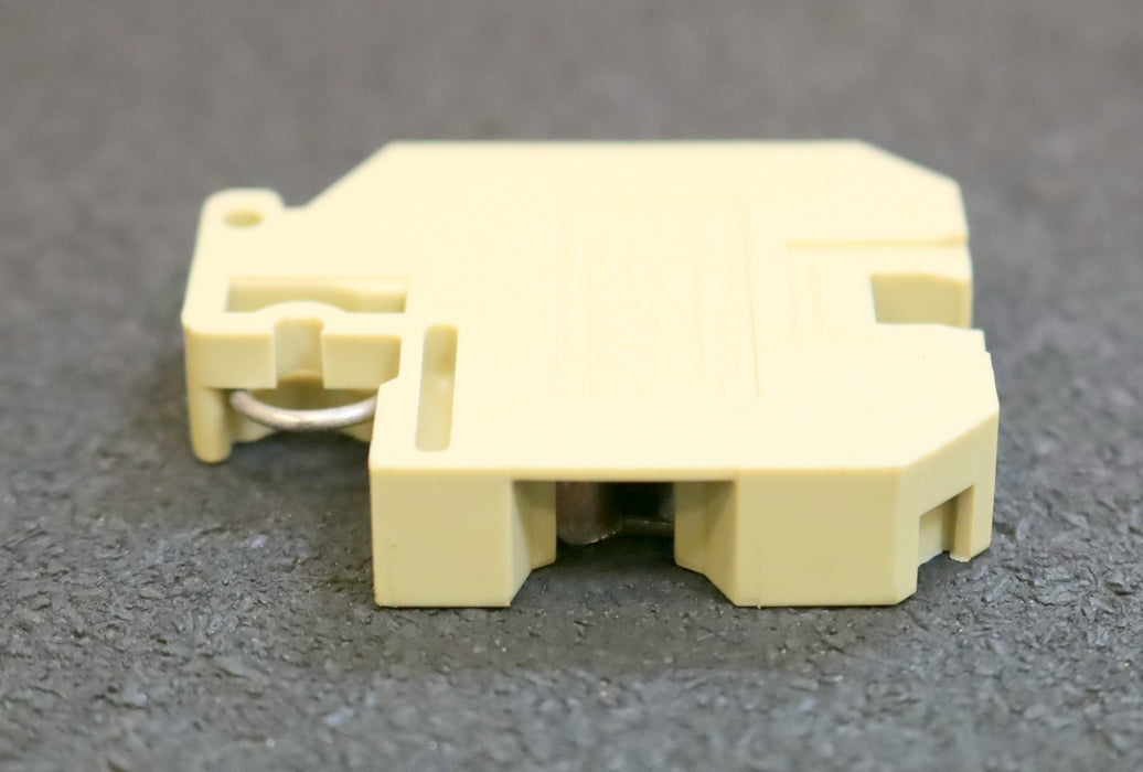 WEIDMÜLLER 18x Durchgangs-Reihenklemme Typ SAK 10 10mm² Farbe Ocker unbenutzt