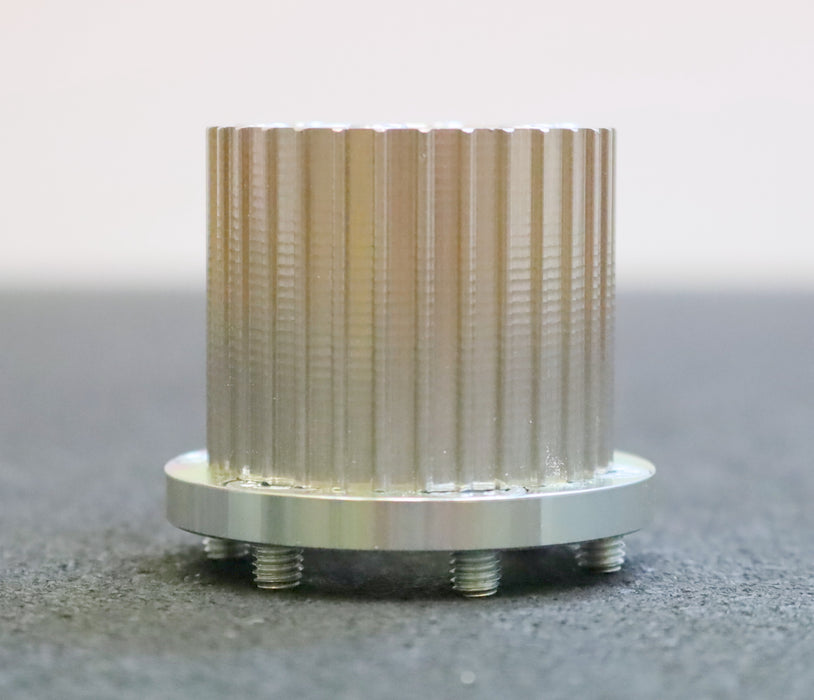 Edelstahl - Zahnscheibe 2-teilig mit 2 Satz Schrauben 46AT5/31 Profil AT5 Z=31