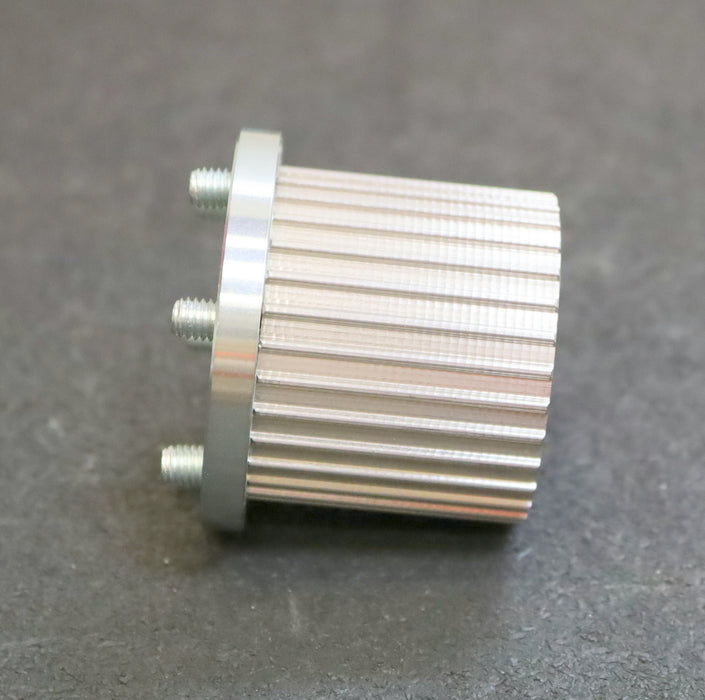 Edelstahl - Zahnscheibe 2-teilig mit 2 Satz Schrauben 46AT5/31 Profil AT5 Z=31