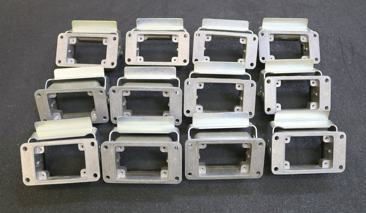 WALTHER-WERKE 12x Anbaugehäuse Hersteller-Nr. 714306 Typ B6 Höhe 28mm aus Alu