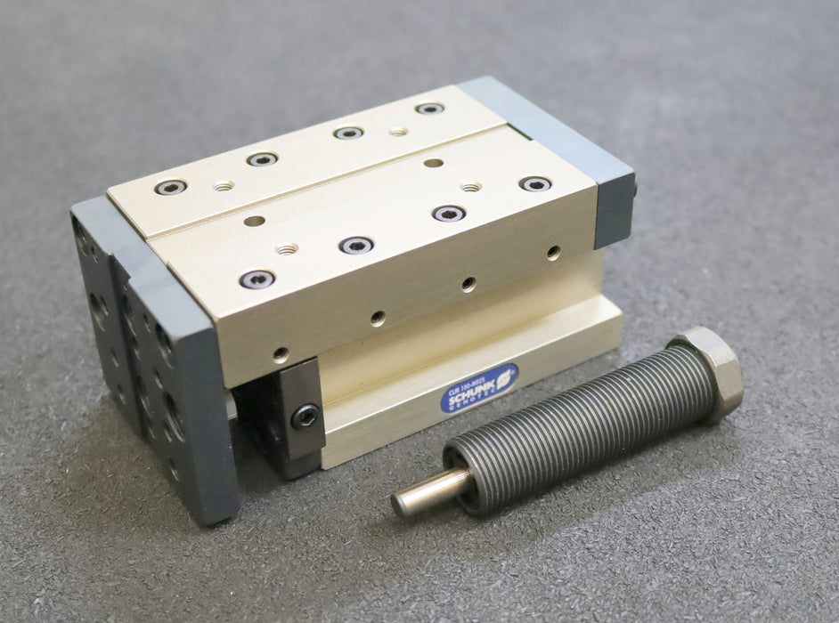 SCHUNK Kompaktschlitten CLM 100-H025 Id 314041 Hub 25mm Abmaße 129x65x60mm