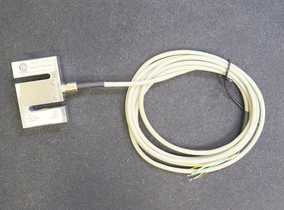 LORENZ Kraftsensor K-25 Nennkraft +/- 500N Kabellänge 3m mit Prüfprotokoll