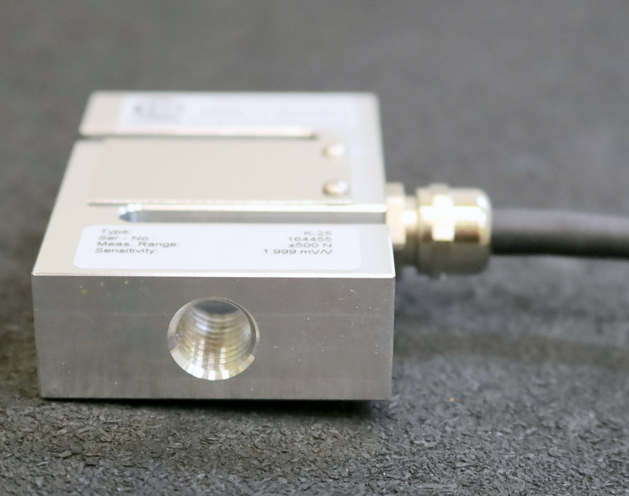 LORENZ Kraftsensor K-25 Nennkraft +/- 500N Kabellänge 3m mit Prüfprotokoll
