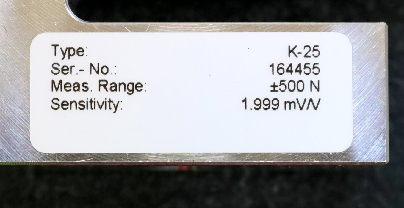 LORENZ Kraftsensor K-25 Nennkraft +/- 500N Kabellänge 3m mit Prüfprotokoll