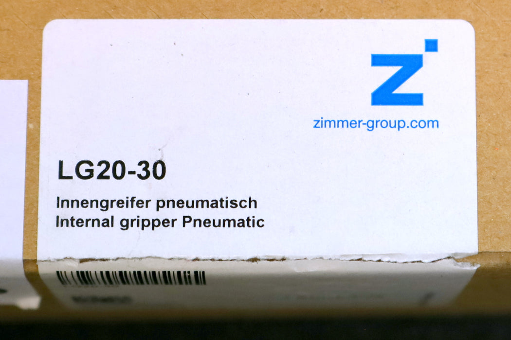 ZIMMER pneumatischer Innengreifer LG20-30 pneumatic internal gripper unbenutzt