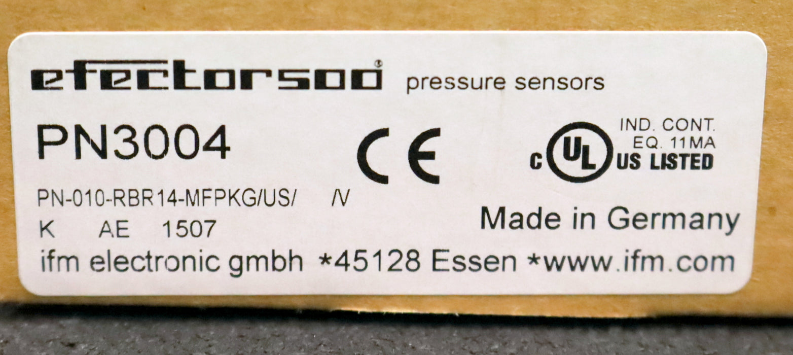 IFM Drucksensor mit Display PN3004 PN-010-RBR14-MFPKG/US unbenutzt in OVP