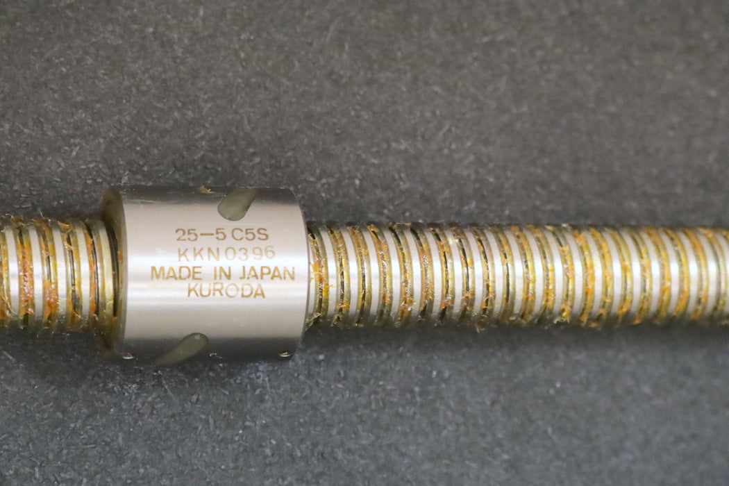 KURODA / JAPAN Kugelrollspindel mit einer Mutter No. GZ2505JS-NDPR-1000x0750-C5S