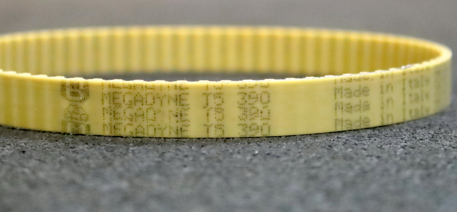 MEGADYNE 2x Zahnriemen 2xTiming belt T5 verschweißt L: 390mm B: 12,5mm unbenutzt