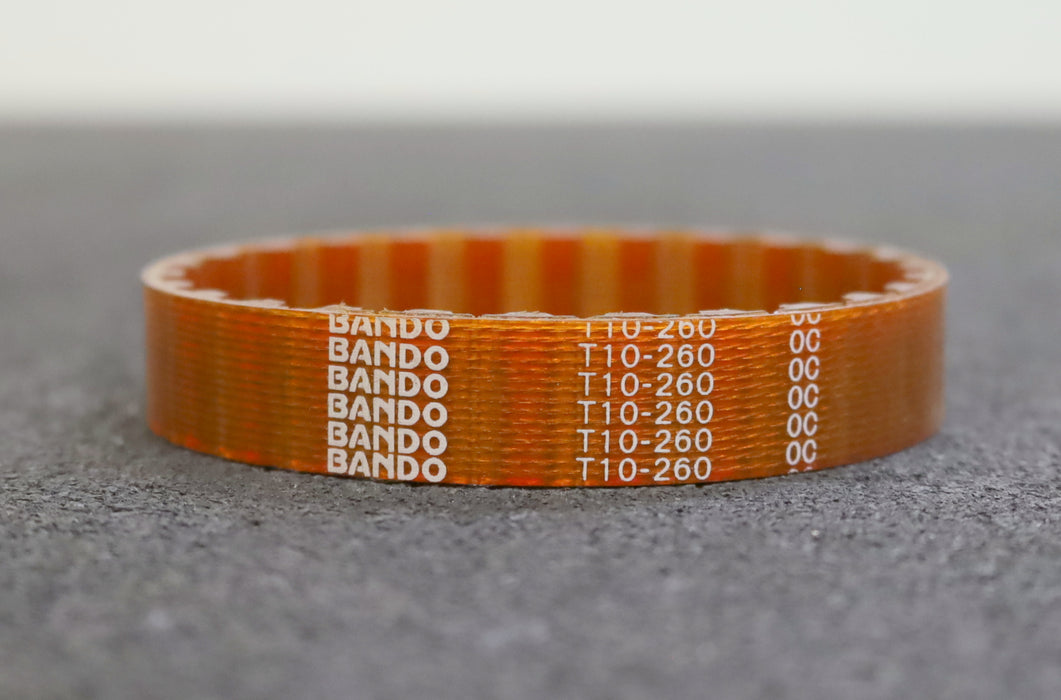 BANDO 2x Zahnriemen 2x Timing belt T10 verschweißt L: 260mm B: 16mm unbenutzt