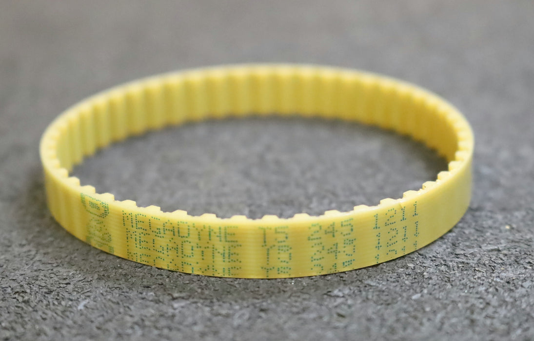 MEGADYNE 4x Zahnriemen 4xTiming belt T5 verschweißt L: 245mm B: 10mm unbenutzt