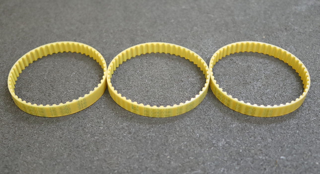 MEGADYNE 5x Zahnriemen 5xTiming belt T5 verschweißt L: 250mm B: 10mm unbenutzt