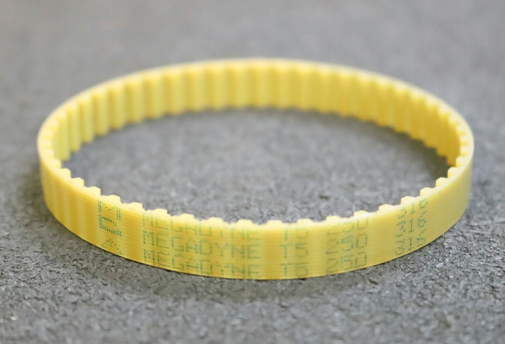 MEGADYNE 5x Zahnriemen 5xTiming belt T5 verschweißt L: 250mm B: 10mm unbenutzt