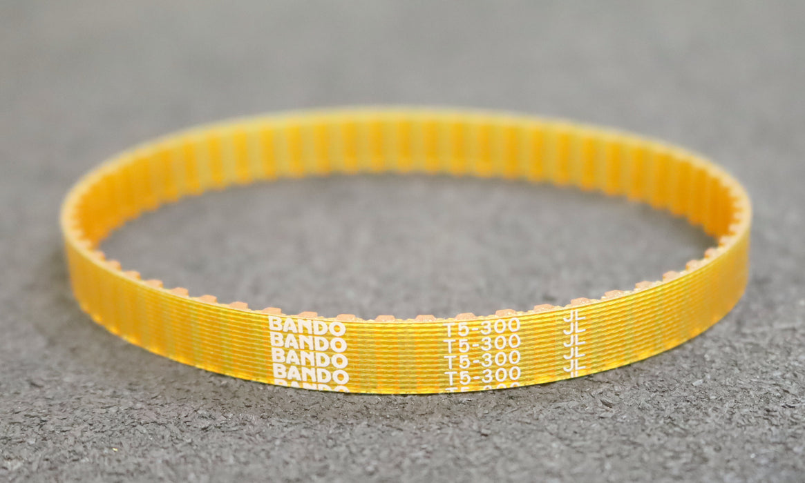 BANDO 2x Zahnriemen 2x Timing belt T5 verschweißt L: 300mm B: 10mm unbenutzt