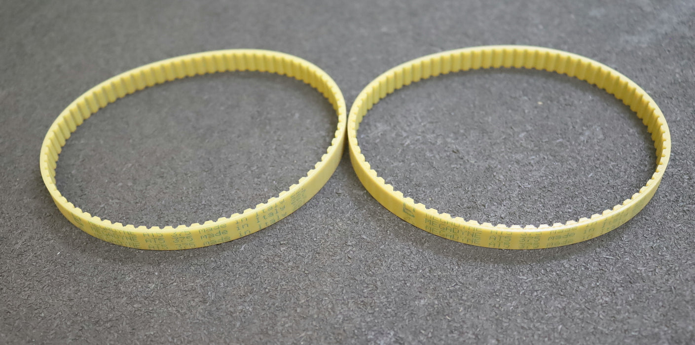 MEGADYNE 2x Zahnriemen 2xTiming belt AT5 verschweißt L: 375mm B: 10mm unbenutzt