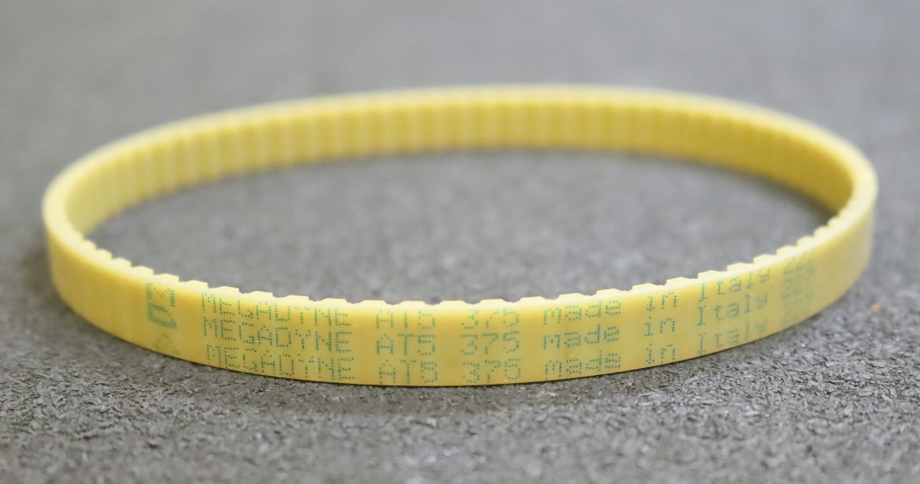 MEGADYNE 2x Zahnriemen 2xTiming belt AT5 verschweißt L: 375mm B: 10mm unbenutzt
