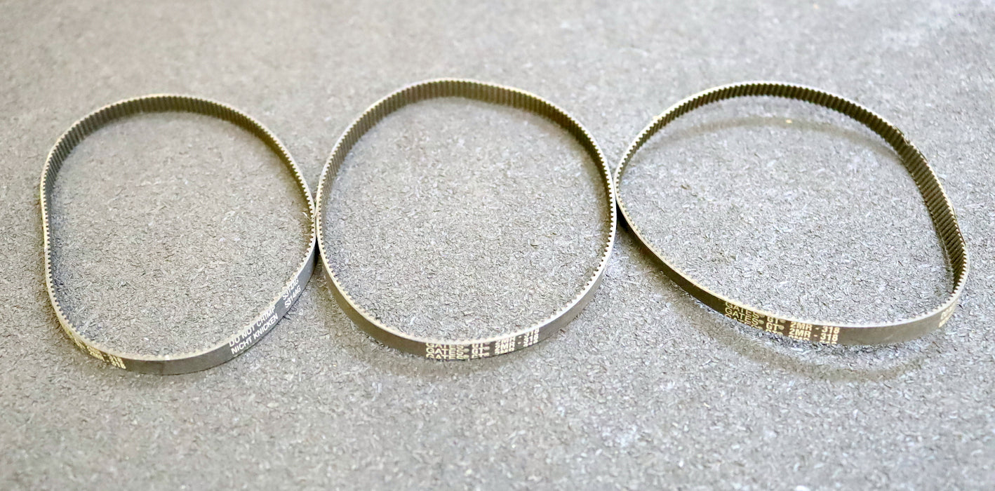 GATES SYNCHROPOWER 3x Zahnriemen Timing belt 2MR verschweißt L: 318mm unbenutzt