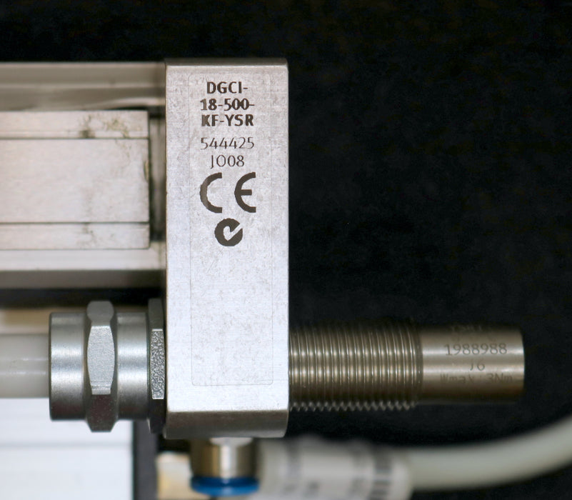 FESTO pneumatischer Linearantrieb pneumatic linear drive DGCI-18-500-KF-YSR