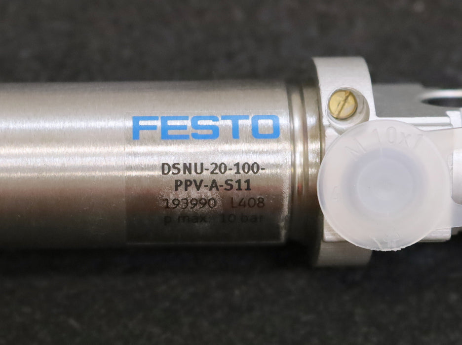 FESTO Pneumatikzylinder Pneumatic cylinder DSNU-20-100-PPV-A-S11 Art.Nr. 193990